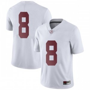 Men's Alabama Crimson Tide #8 Josh Jacobs White Limited NCAA College Football Jersey 2403YWHT6